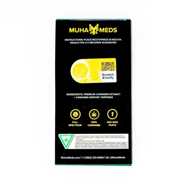 Muha Meds 2 G Pluma de Wax (Reverso)