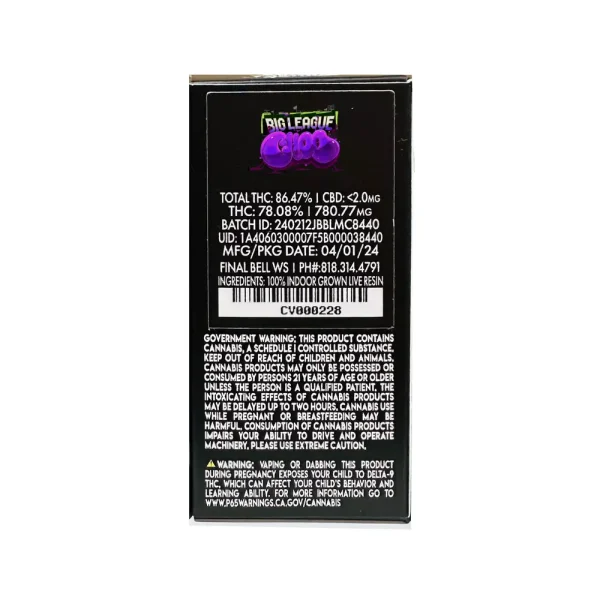 Pluma de Wax Jungle Boys 1G Reverso