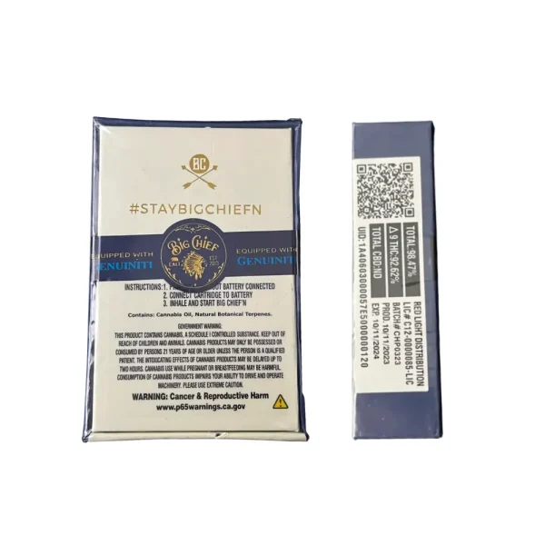 Cartucho de Wax Big Chief 1 G Reverso