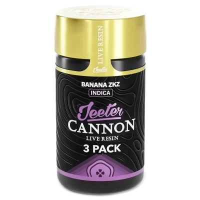 Jeeter Cannon Live Resin Banana ZKZ 3 Pack