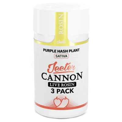 Jeeter Cannon Live Rosin Purple Hash Plant 3 Pack
