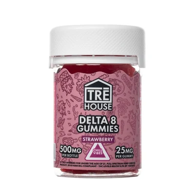 Gomitas Delta 8 THC (25mg) Strawberry TRE House