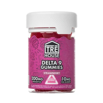 Gomitas Delta 9 THC (10mg) Strawberry TRE House