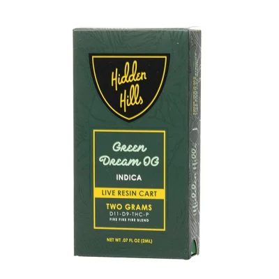 Hidden Hills Live Resin Cart 2G Green Dream OG
