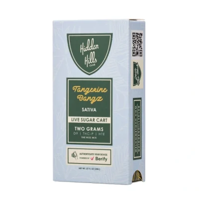 Hidden Hills Live Sugar Cart 2G Tangerine Bangz