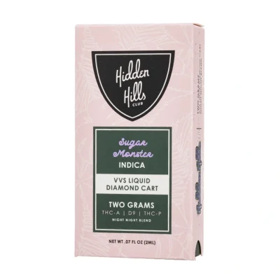 Hidden Hills VVS Liquid Diamond Cart 2G Sugar Monster