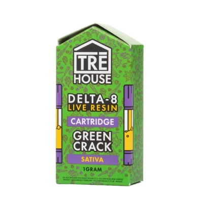 Tre House 1G Live Resin Delta 8 THC Green Crack