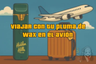 Viajar con una pluma de wax en el avión