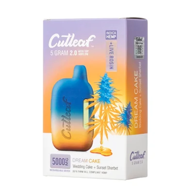 Dream Cake (Indica) Cutleaf 2.0 5G Live Rosin
