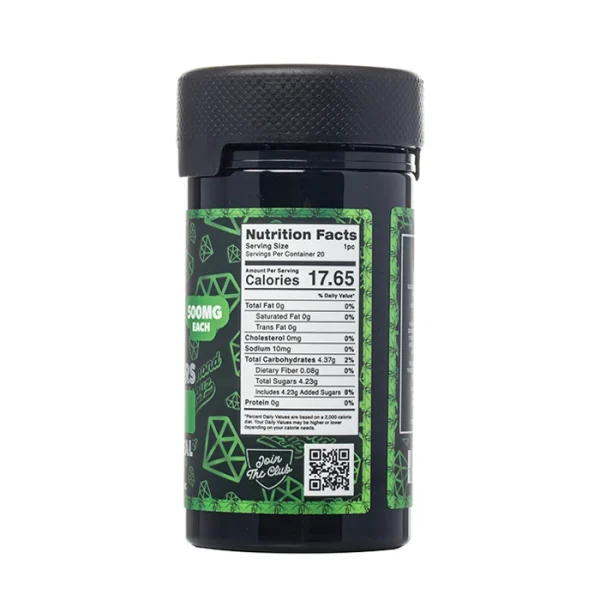 Gomitas Hidden Hills Diamond Boyz 10k mg THC (Etiqueta)