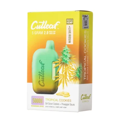 Tropical Cookies (Indica) Cutleaf 2.0 5G Live Rosin